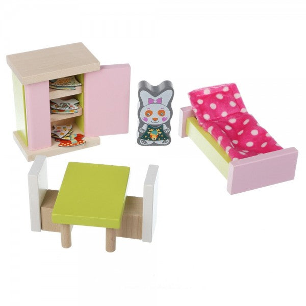 Cubika jucarie din lemn set constructii My Bedroom 3 ani+ 12640