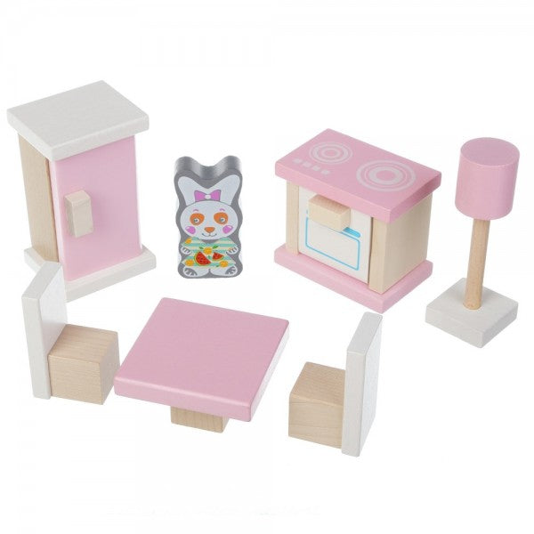 Cubika jucarie din lemn set constructii My Kitchen 3 ani+ 13975 01