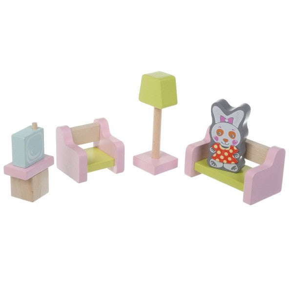 Cubika jucarie din lemn set constructii My Living Room 3 ani+ 02