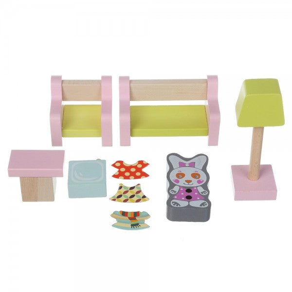Cubika jucarie din lemn set constructii My Living Room 3 ani+ 01