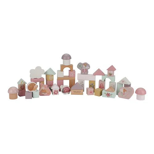 Little Dutch cuburi de constructii din lemn FSC 2 ani+ Fairy Garden