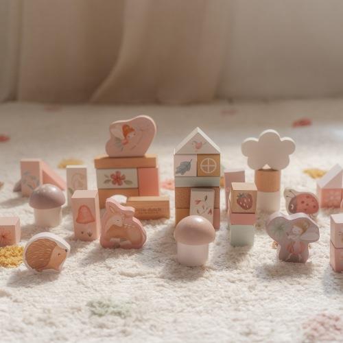 Little Dutch cuburi de constructii din lemn FSC 2 ani+ Fairy Garden