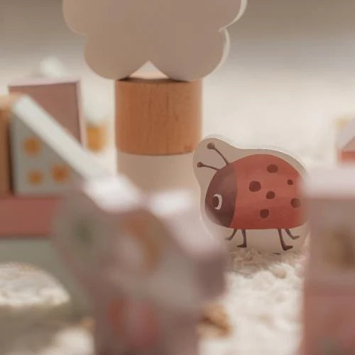 Little Dutch cuburi de constructii din lemn FSC 2 ani+ Fairy Garden