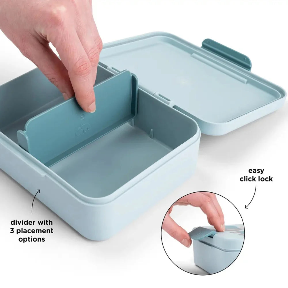 Done by Deer cutie pentru pranz cu separator 12m+ Tiny Farm Blue