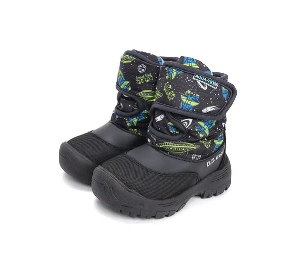 D.D.Step cizme baieti Aqua-Tex captusite 22-27 Black Imagine principală a produsului