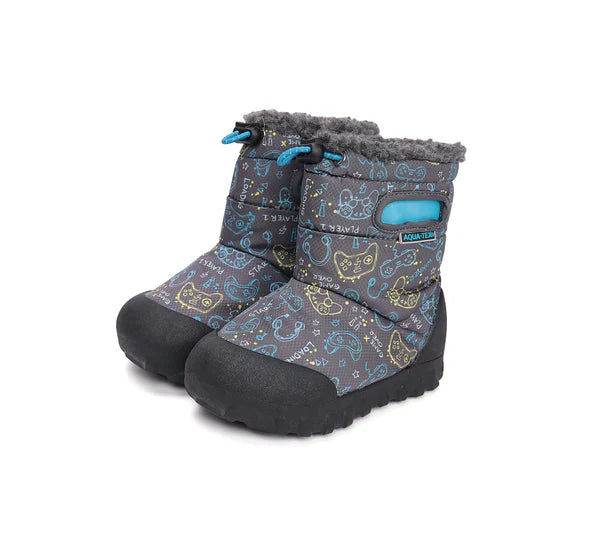 D.D.Step cizme baieti Aqua-Tex imblanite 28-33 Calypso Sky Imagine principală a produsului