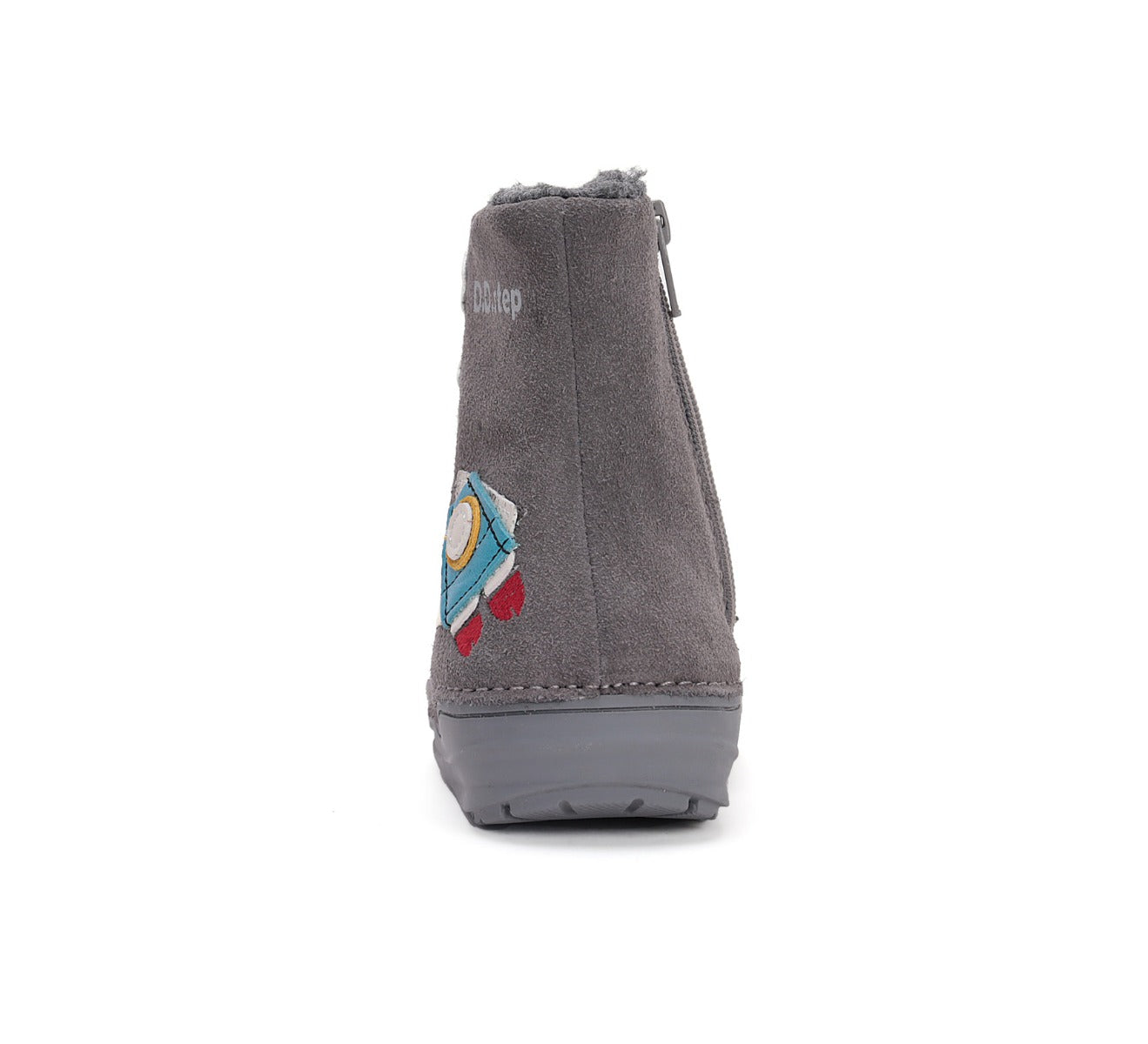 D.D.Step cizme baieti imblanite 20-25 Dark Grey cu cosmonaut