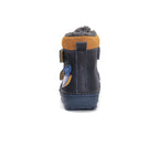 D.D.Step cizme baieti imblanite 20-25 Royal Blue cu crocodil