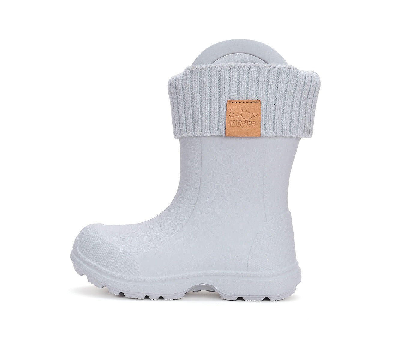 D.D.Step cizme de cauciuc baieti cu captuseala detasabila 22-33 Light Grey