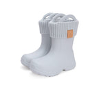 D.D.Step cizme de cauciuc baieti cu captuseala detasabila 22-33 Light Grey