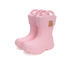 D.D.Step cizme de cauciuc fete cu captuseala detasabila 22-33 Baby Pink