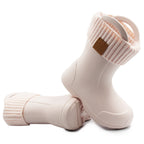 D.D.Step cizme de cauciuc fete cu captuseala detasabila 22-33 Cream
