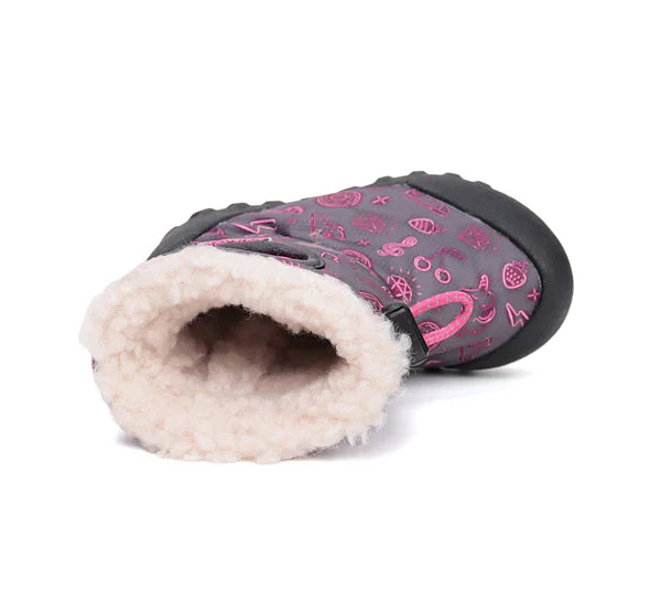 D.D.Step cizme fete Aqua-Tex imblanite 22-27 Dark Pink