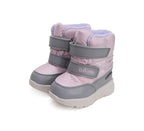 D.D.Step cizme fete Aqua-Tex imblanite 28-33 Metallic Pink cu fulgi ne zapada