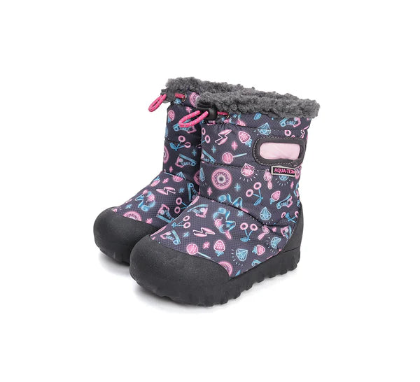 D.D.Step cizme fete Aqua-Tex imblanite 28-33 Daisy Pink Imagine principală a produsului