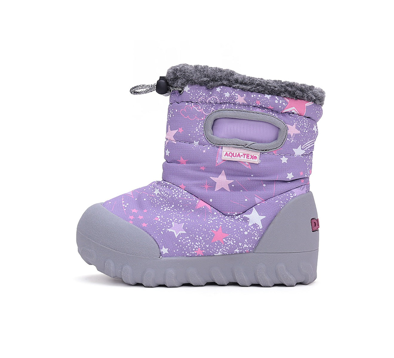 D.D.Step cizme fete Aqua-Tex imblanite 28-33 Mauve cu stele