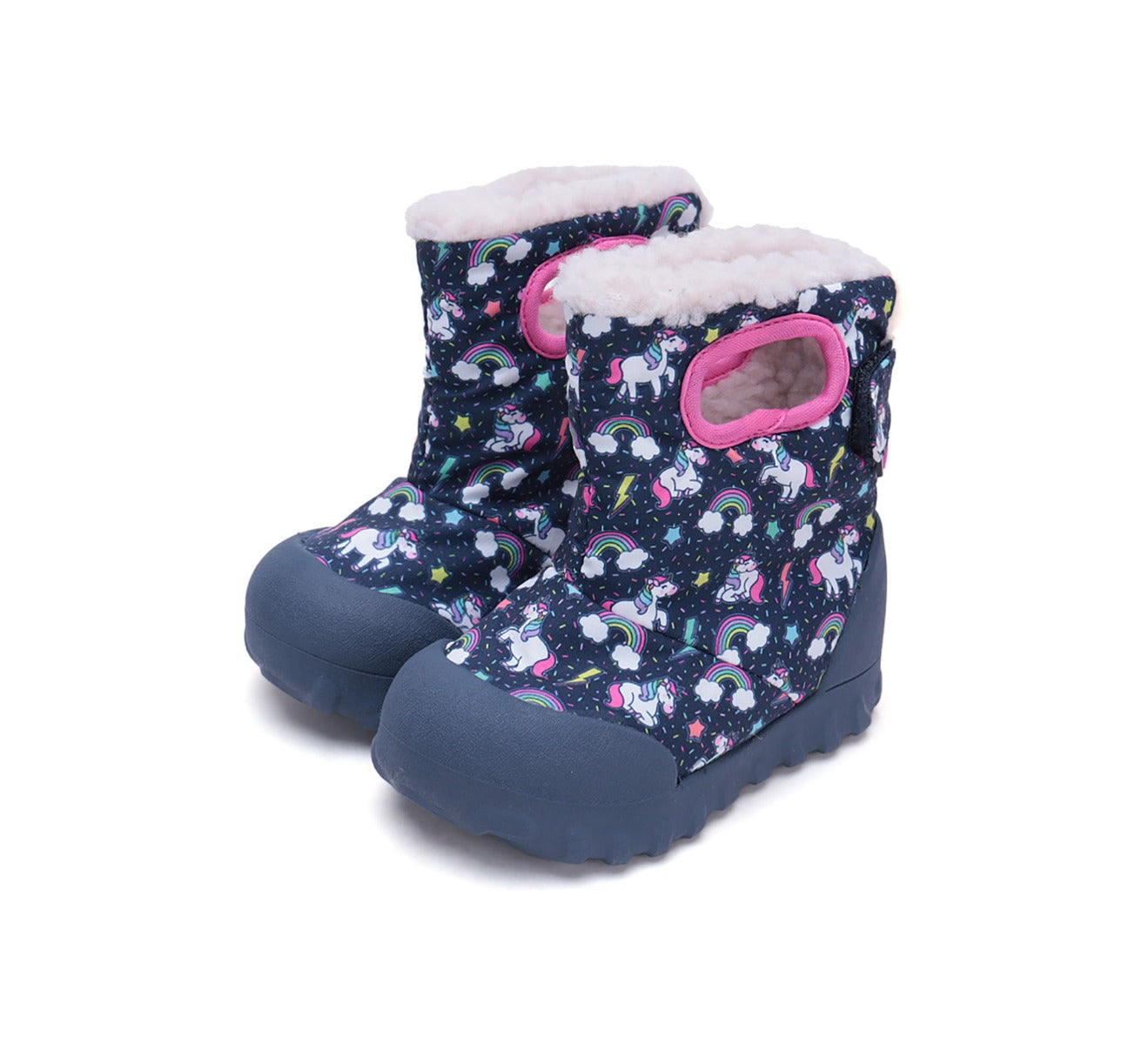 D.D.Step cizme fete Aqua-Tex imblanite 28-33 Royal Blue cu unicorn Imagine principală a produsului
