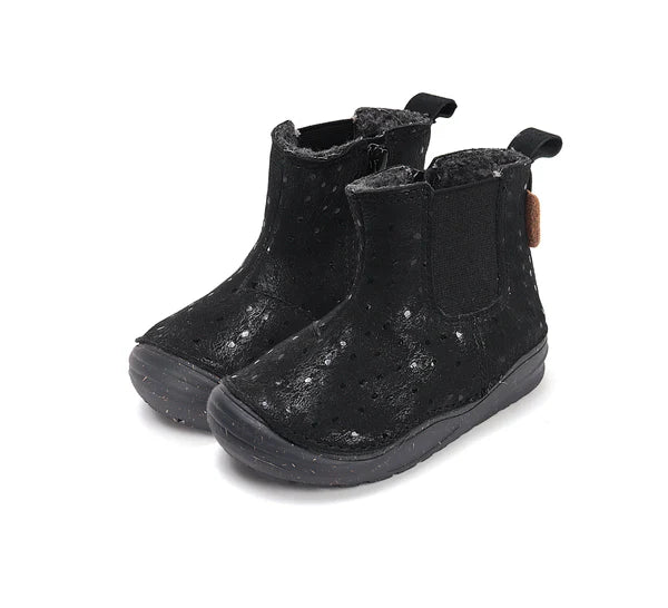 D.D.Step cizme fete imblanite 26-31 Black cu buline Imagine principală a produsului