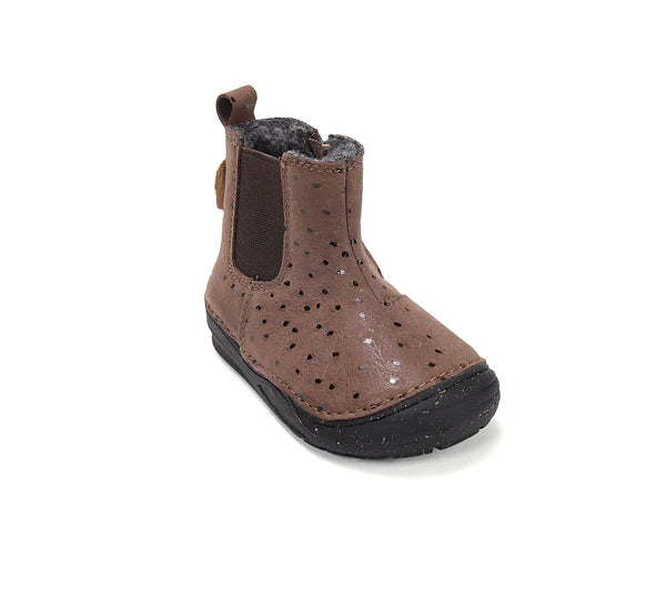 D.D.Step cizme fete imblanite 26-31 Chocolate cu buline