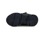 D.D.Step ghete baieti Aqua-Tex 30-35 Royal Blue cu verde neon