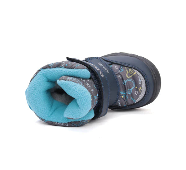 D.D.Step ghete baieti Aqua-Tex captusite 22-27 Calypso sky