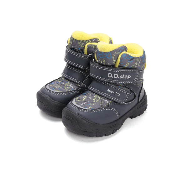 D.D.Step ghete baieti Aqua-Tex captusite 22-27 Yellow