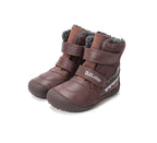D.D.Step ghete baieti Barefoot captusite 25-30 Chocolate cu crocodil