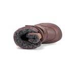D.D.Step ghete baieti Barefoot captusite 25-30 Chocolate cu crocodil