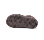 D.D.Step ghete baieti Barefoot captusite 25-30 Chocolate cu crocodil