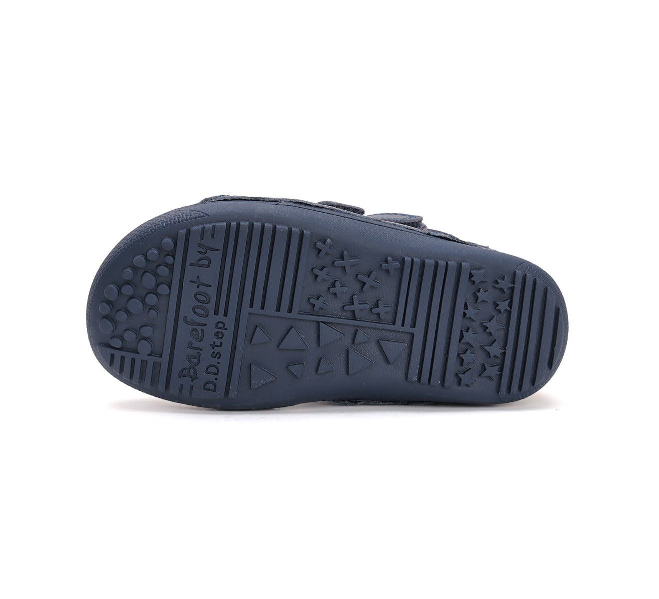 D.D.Step ghete baieti Barefoot captusite 31-36 Royal Blue cu portocaliu