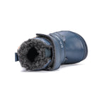 D.D.Step ghete baieti Barefoot imblanite 20-25 Bermuda Blue cu raton