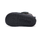 D.D.Step ghete baieti Barefoot imblanite 20-25 Emerald cu dino