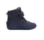 D.D.Step ghete baieti Barefoot imblanite 20-25 Royal Blue cu dino