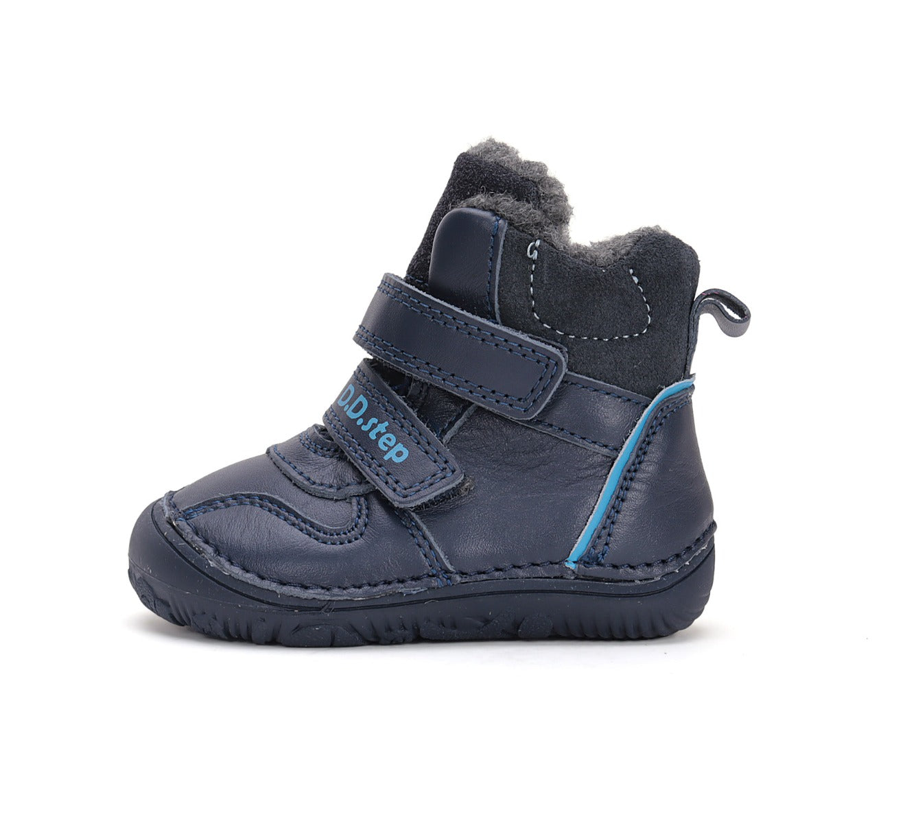 D.D.Step ghete baieti Barefoot imblanite 20-25 Royal Blue