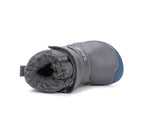 D.D.Step ghete baieti Barefoot imblanite cu talpa fluorescenta 20-25 Dark Grey cu dino