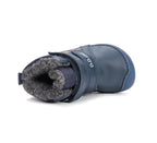 D.D.Step ghete baieti Barefoot imblanite cu talpa fluorescenta 20-25 Royal Blue cu dino