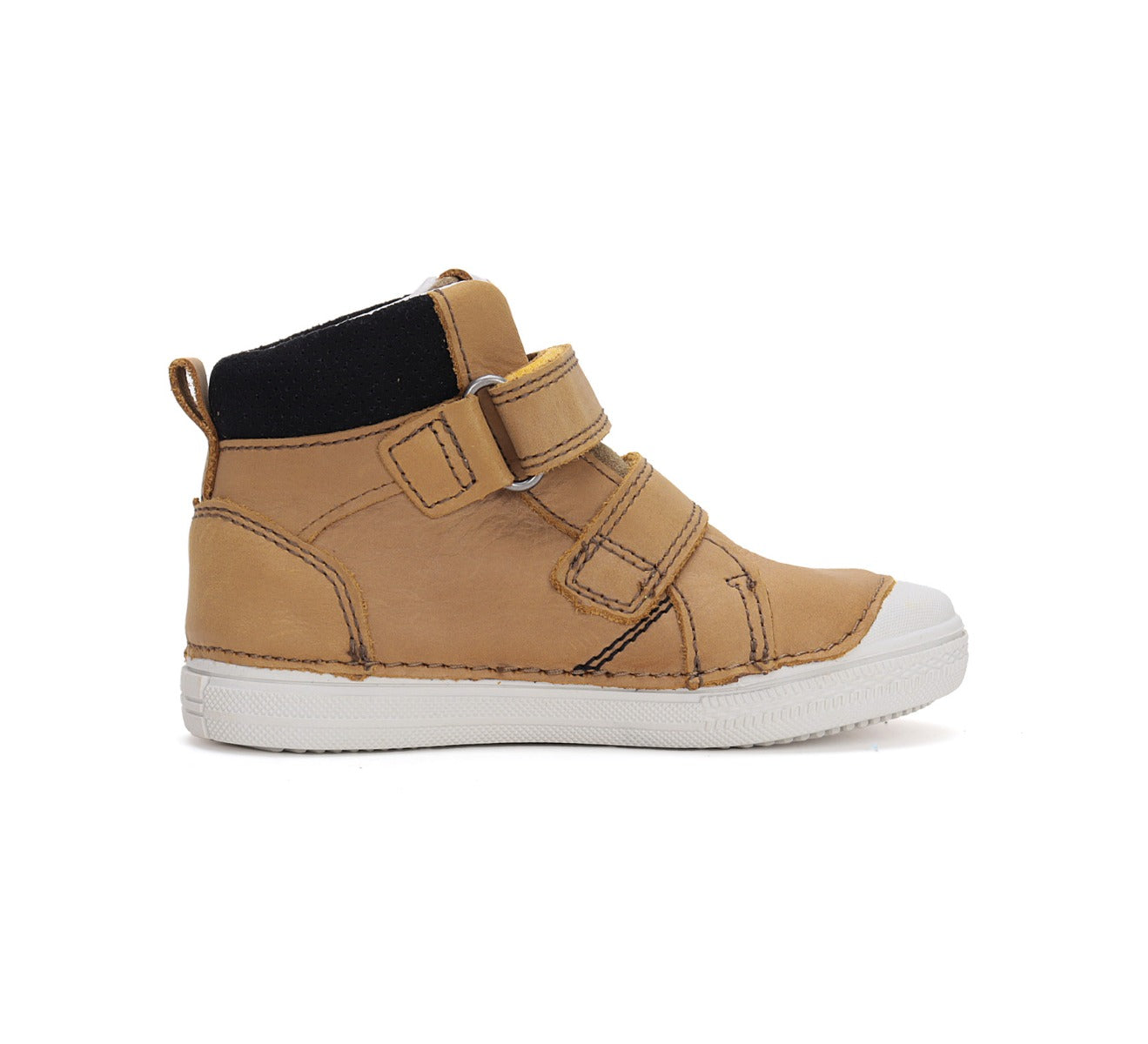 D.D.Step ghete baieti cu scai 25-30 Cream cu negru