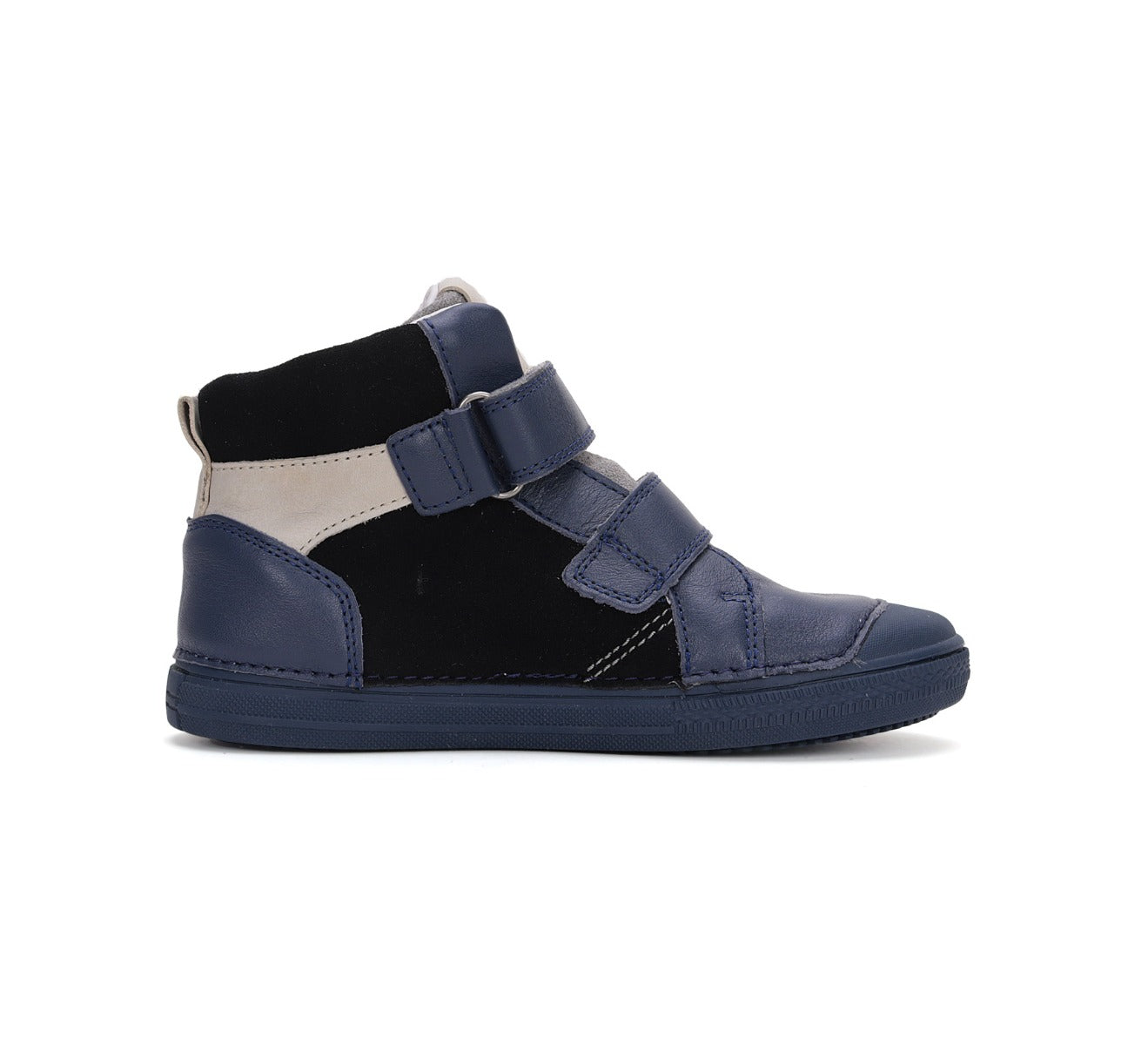 D.D.Step ghete baieti cu scai 25-30 Royal Blue cu negru