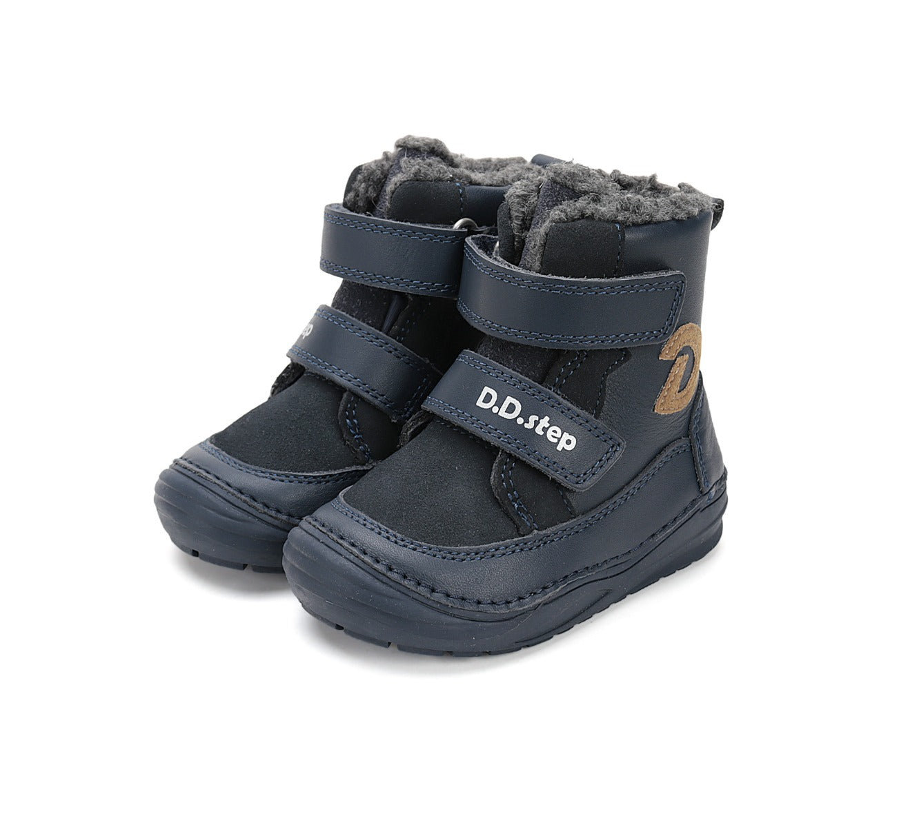 D.D.Step ghete baieti imblanite 20-25 Bermuda Blue cu D Imagine principală a produsului