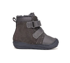 D.D.Step ghete baieti imblanite 20-25 Dark Grey cu urs