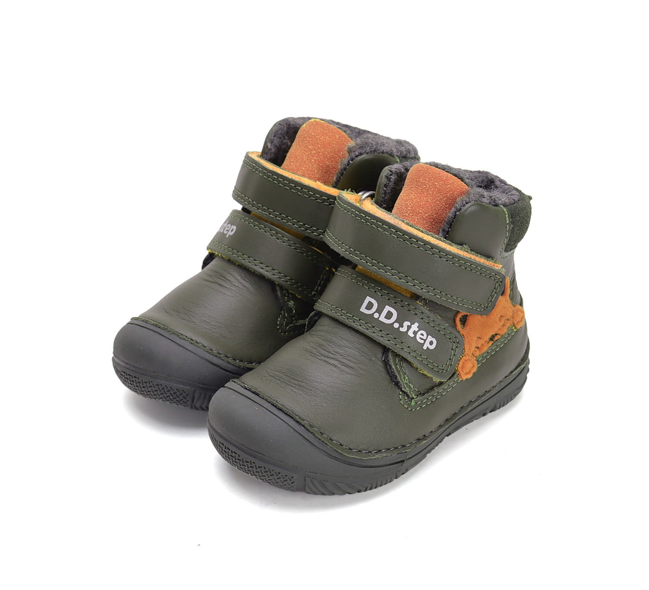 D.D.Step ghete baieti imblanite 20-25 Emerald cu tigru