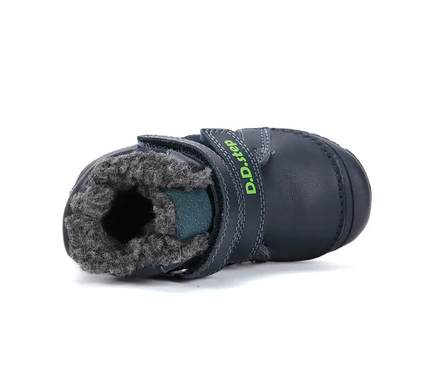 D.D.Step ghete baieti imblanite 20-25 Royal Blue cu neon