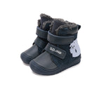 D.D.Step ghete baieti imblanite 20-25 Royal Blue cu urs polar