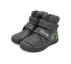D.D.Step ghete baieti imblanite cu talpa fluorescenta 25-30 Dark grey cu controler