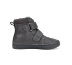 D.D.Step ghete baieti imblanite cu talpa fluorescenta 25-30 Dark grey cu controler