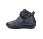 D.D.Step ghete baieti Ponte20 supinati 24-29 Royal Blue cu dino