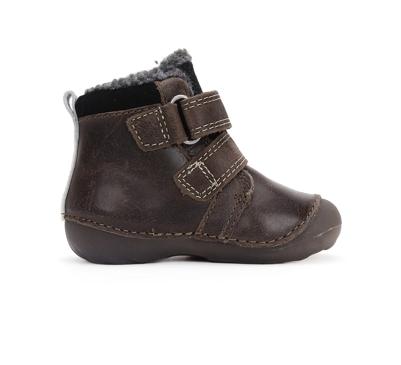 D.D.Step ghete baieti Primii pasi imblanite fluorescenti 19-24 Chocolate cu bufnita