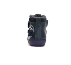 D.D.Step ghete baieti Primii pasi imblanite fluorescenti 19-24 Royal Blue cu bufnita