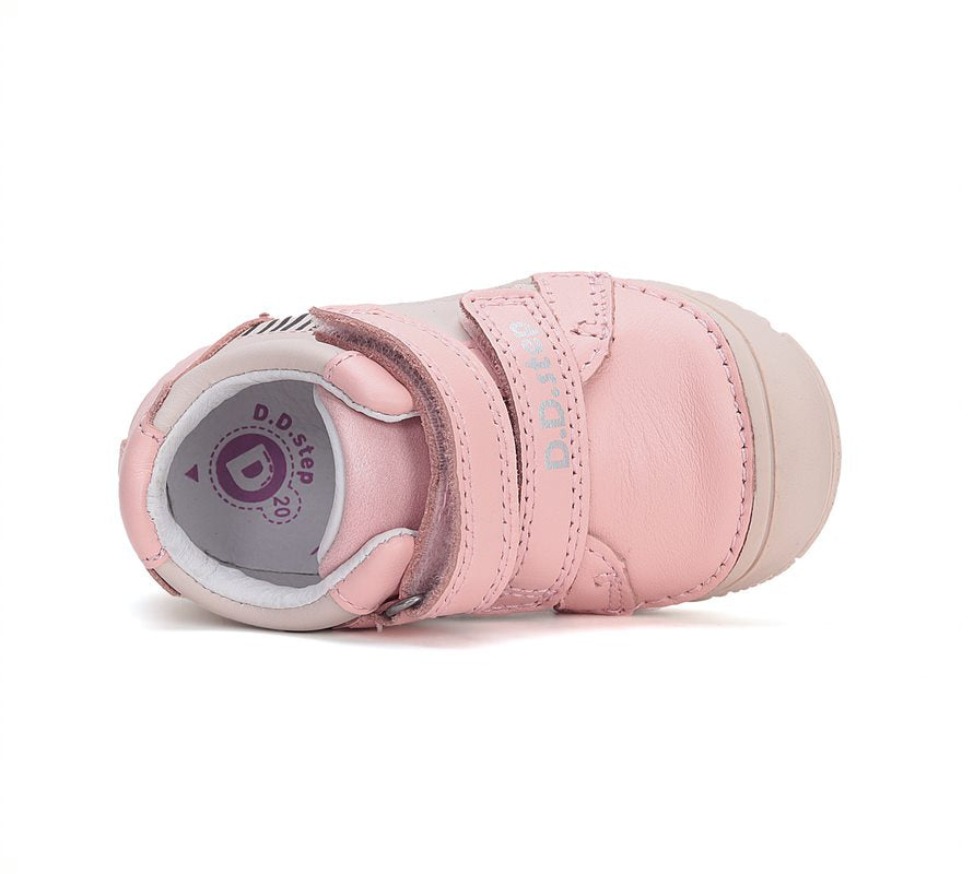 D.D.Step ghete fete 20-25 Pink cu labuta tigru