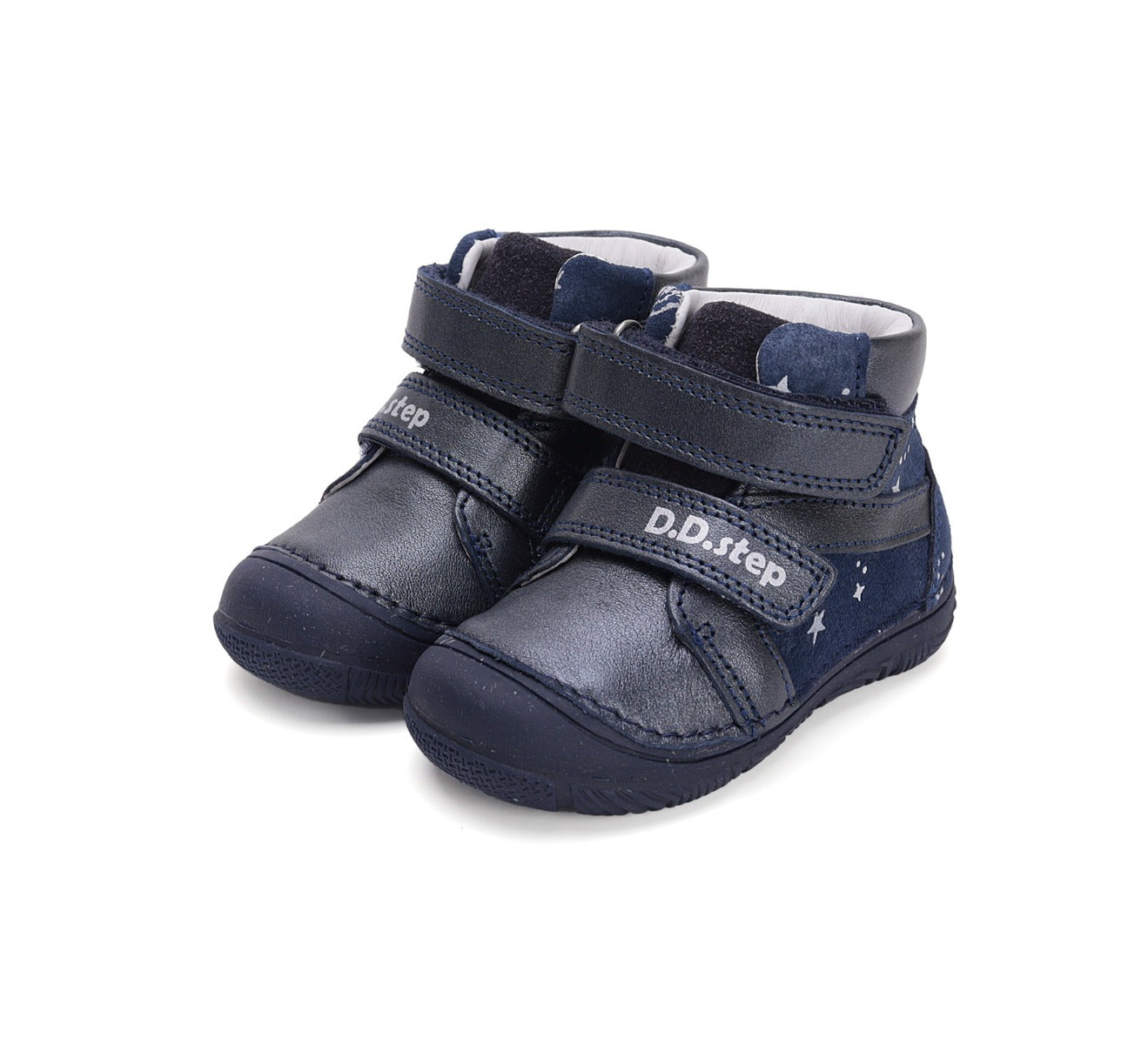 D.D.Step ghete fete 20-25 Royal Blue cu stelute Imagine principală a produsului